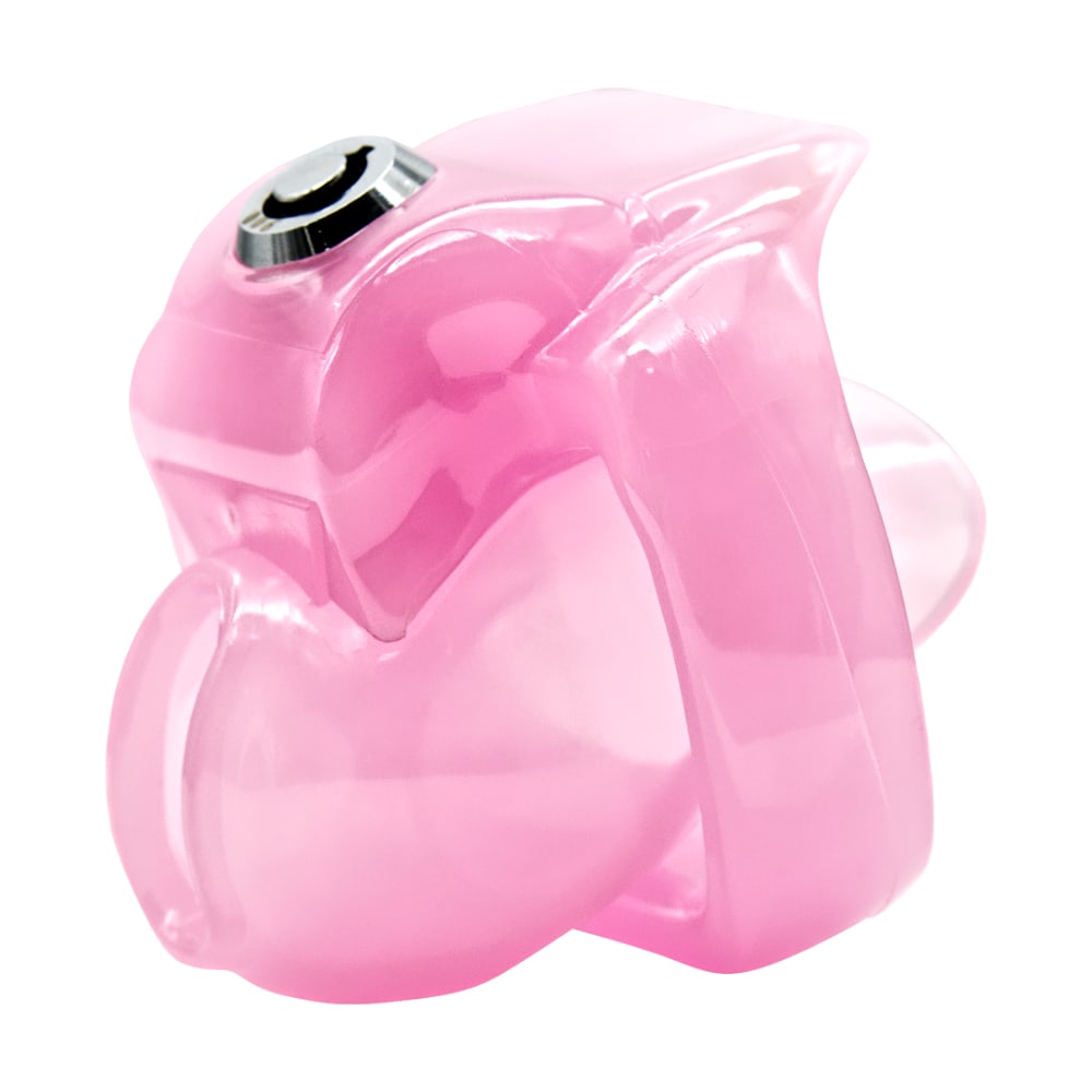 Holy Trainer V5 Pink Resin Sissy Chastity Cage