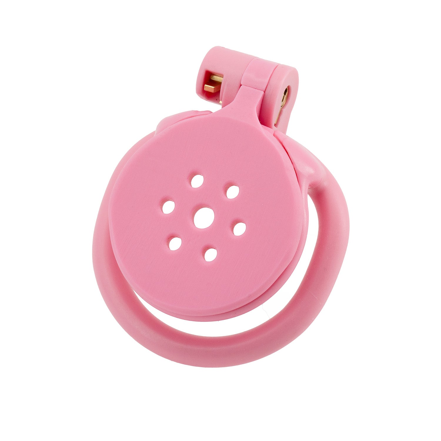 Flat Pink Chastity Cage | Total Chastity