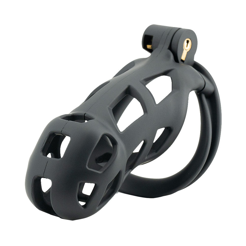 Discover the perfect fit with our sleek black silicone plastic chastity cages. Its snug design prevents slipping while maintaining comfort. Ideal for size, security, and breathability.