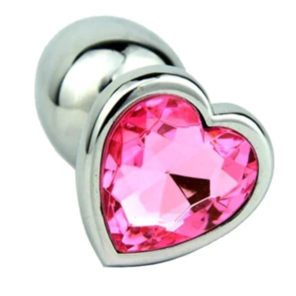 Metal Heart Shaped Princess Plug | Total Chastity Metal Heart Shaped Princess Plug | Total Chastity